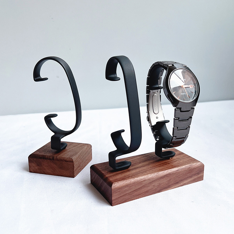 ที่วางนาฬิกาไม้รูปตัว C ที่จัด - Jewelry And Watches Inc บทวิจารณ์และราคา