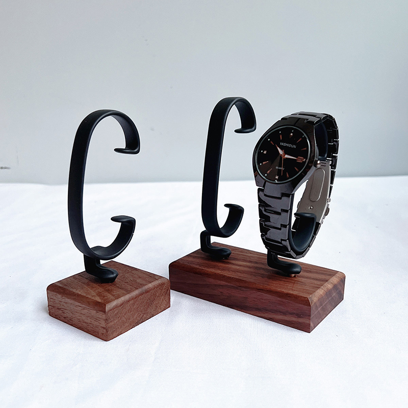 ที่วางนาฬิกาไม้รูปตัว C ที่จัด - Jewelry And Watches Inc บทวิจารณ์และราคา