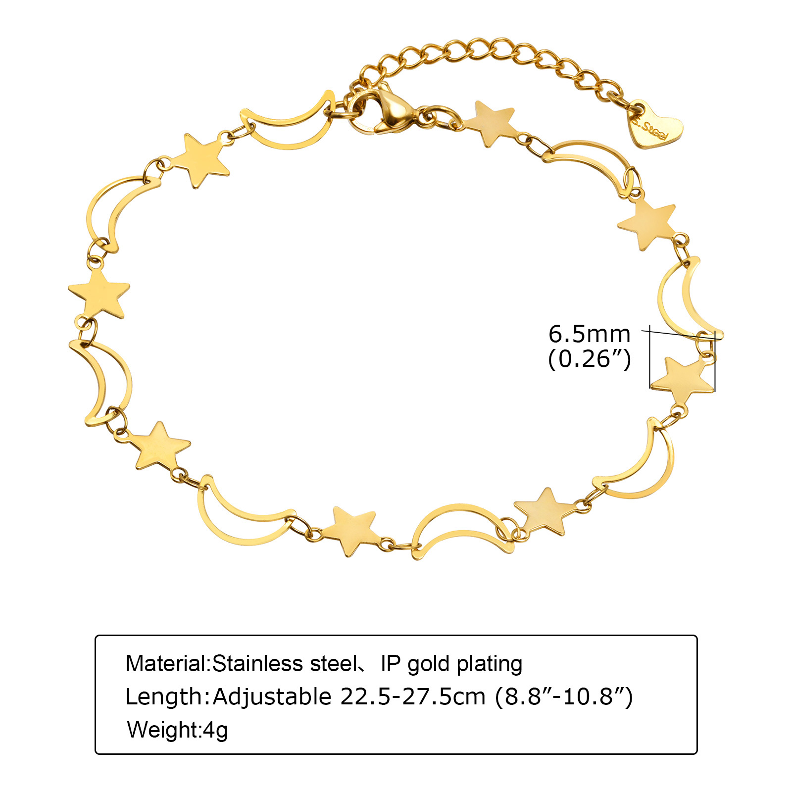 สร้อยข้อเท้าพระจันทร์ดาวกลวงสว - Jc Jewelry & Watches Photos บทวิจารณ์และราคา