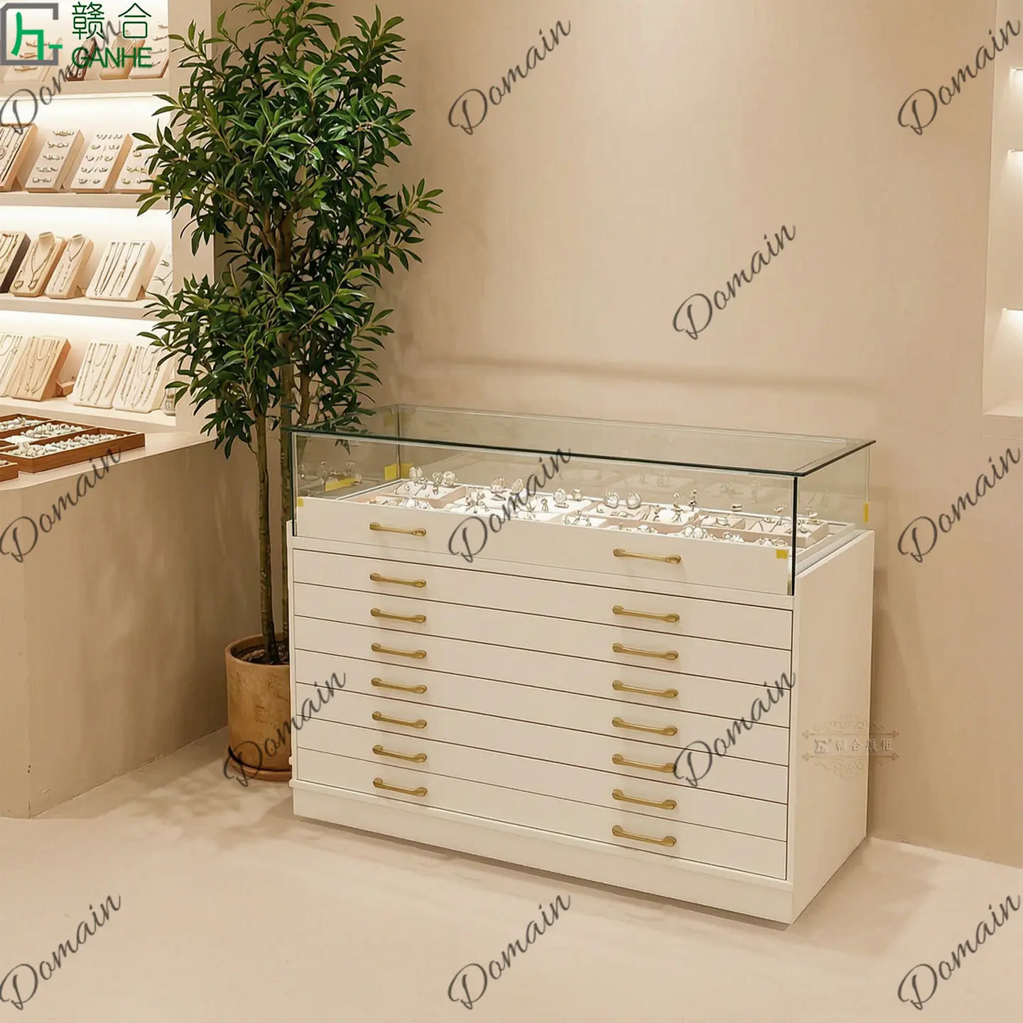 ตู้โชว์กระจกหรูหราสไตล์นีโอคลา - Jewelry For Watches บทวิจารณ์และราคา